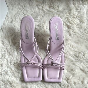 Pastel Purple/Pink Women's Strappy Heels